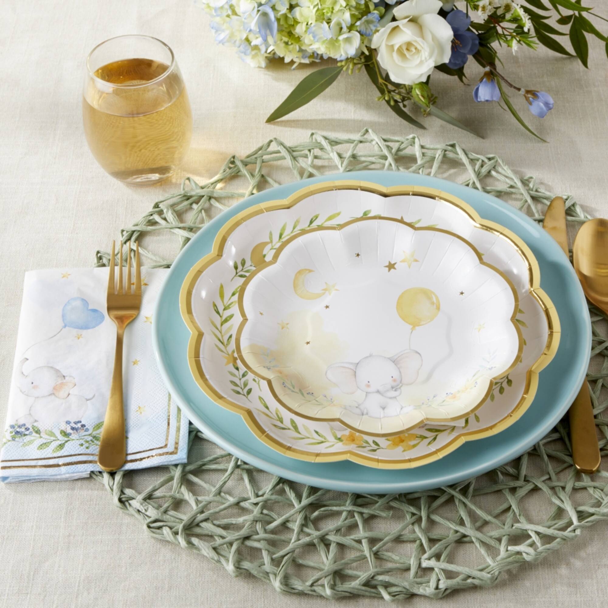 Kate Aspen® Blue Elephant Baby Shower Napkins, 30ct.